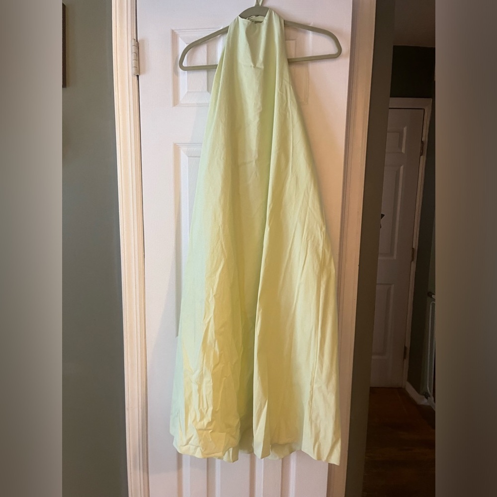 Zara Lime Green Halter Dress